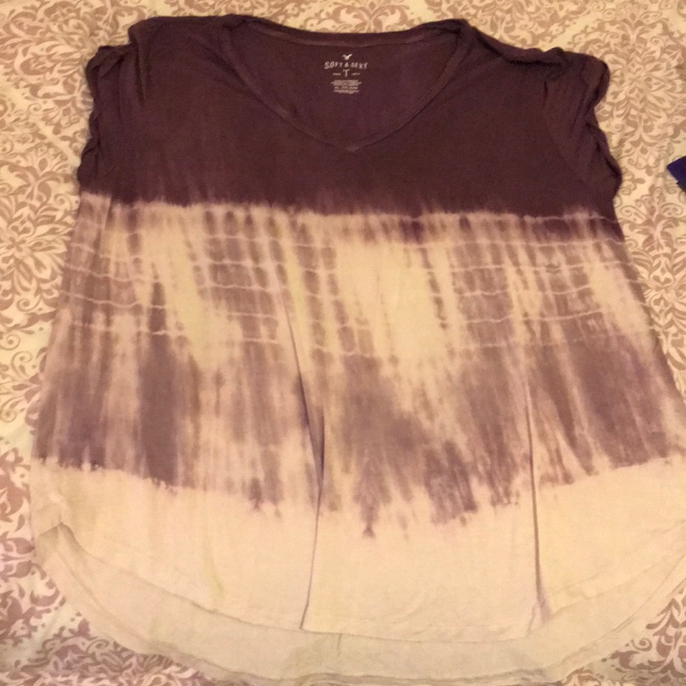 Purple tie dye shirt